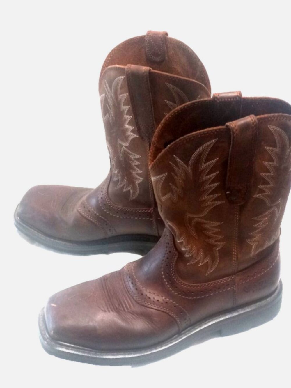 Ariat Work Steel Toe Boots Men’s 7.5D Brown ASTM F2413-18 EH Leather Work Boots